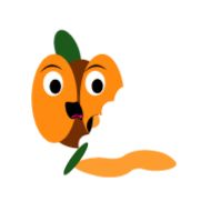 Стикер Абрикосик - 4