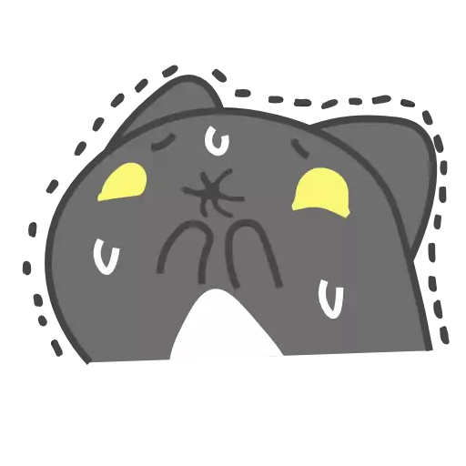 Sticker AnimatedBlackCapoo - 1