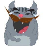 Стикер Animated Cat @stickersb2b - 4