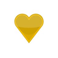 сердце жёлтый