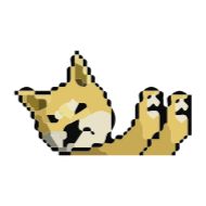 Sticker Animated Pixel Dog - 11