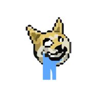 Sticker Animated Pixel Dog - 8