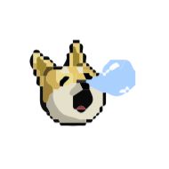 Sticker Animated Pixel Dog - 6