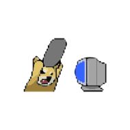 Sticker Animated Pixel Dog - 5