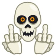 Стикер Animated F @Stickerabad - 1