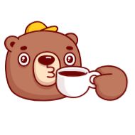 Стикер BarryBear @stickersb2b - 1