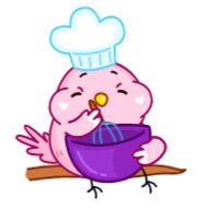 Стикер Cute bird @kurumichiii - 7