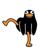 Sticker Black Duck - 8