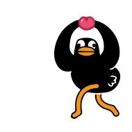 Sticker Black Duck - 6