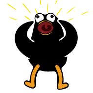 Sticker Black Duck - 1