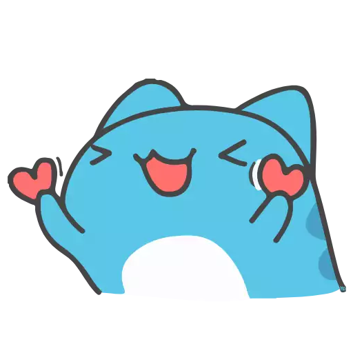 Sticker BlueAnimatedCat - 1