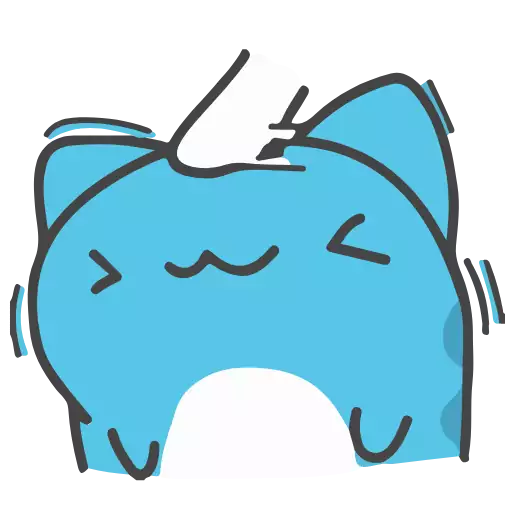 Sticker BlueAnimatedCat - 1