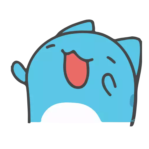 Sticker BlueAnimatedCat - 1