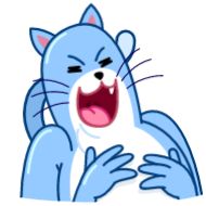 Sticker Blue Cat - 9