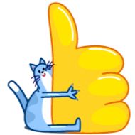 Sticker Blue Cat - 6