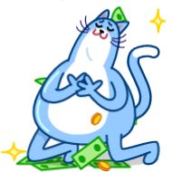 Sticker Blue Cat - 5