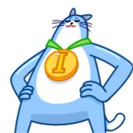 Sticker Blue Cat - 4