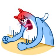 Sticker Blue Cat - 2