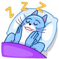 Sticker Blue Cat - 1