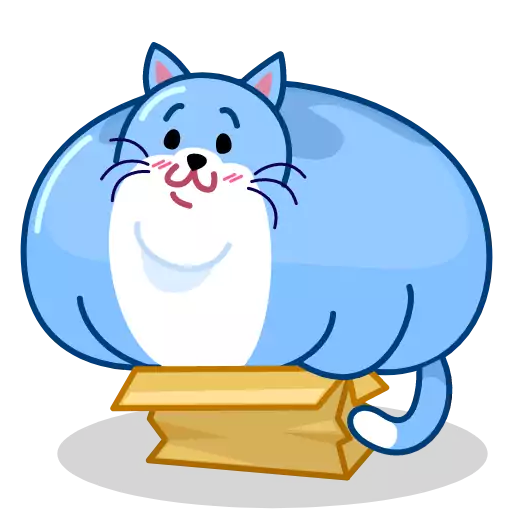 Sticker BlueCat - 1