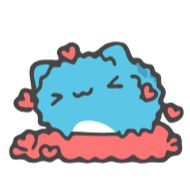 Стикер Blue Cat @stickersb2b - 1