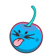 Sticker Голубые черешни - 9