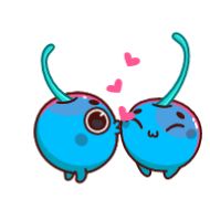 Sticker Голубые черешни - 8