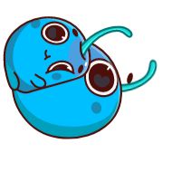 Sticker Голубые черешни - 6