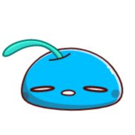 Sticker Голубые черешни - 3