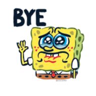 Sticker Боб Губка @Stickersnew - 0