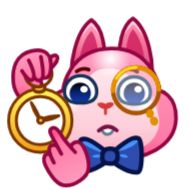 Стикер Pink Bunny @TgSticker - 4