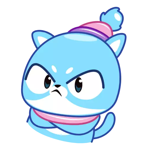 Стикер CatSnowballAnim - 1