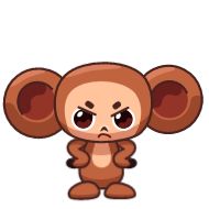 Стикер Cheburashka by @LilAladin - 10