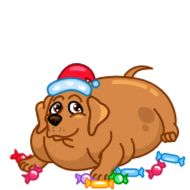 Sticker Сhristmas Dogs - 7