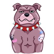 Sticker Сhristmas Dogs - 2