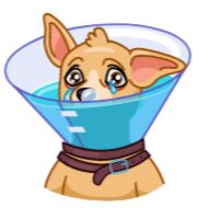 Sticker Сhristmas Dogs - 0