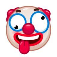 Стикер Clown emoji @TgSticker - 11
