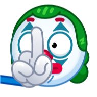 Стикер Clown emoji @TgSticker - 1