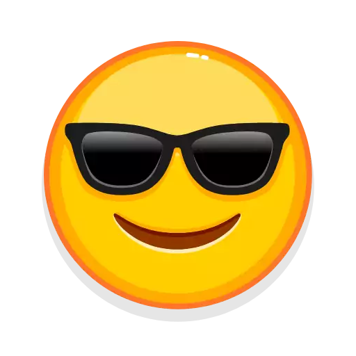 goggles smile emoticon