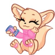 Sticker Фенек🌸(@Valeria_Fills_art) - 3
