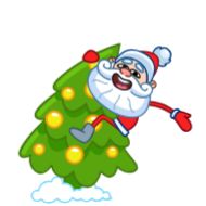 Стикер Дед Мороз @TgSticker x @SozdaiStickeriBot - 10