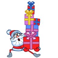 Стикер Дед Мороз @TgSticker x @SozdaiStickeriBot - 0