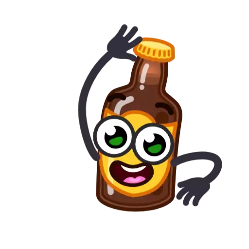 безалкогольный напиток бутылка иллюстрация