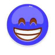 клипарт улыбаться электрический синий