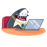 Стикер Shark from @fincakeio - 7