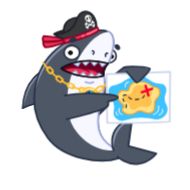 Стикер Shark from @fincakeio - 5