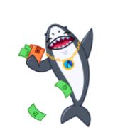 Стикер Shark from @fincakeio - 3