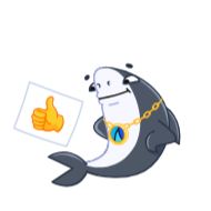 Стикер Shark from @fincakeio - 2