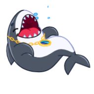 Стикер Shark from @fincakeio - 0