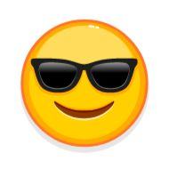 goggles smile emoticon